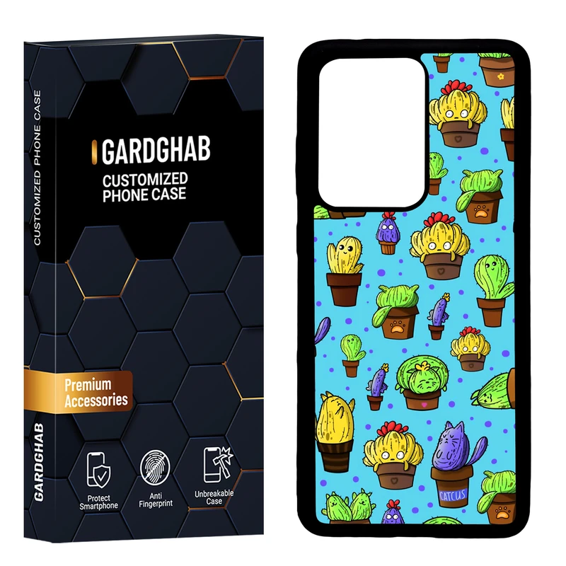 کاور گارد قاب مدل دور ژله ای پشت گلس فانتزی مناسب برای گوشی موبایل سامسونگ  Galaxy S20 Ultra