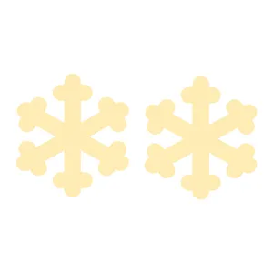 گوشواره طلا 18 عیار زنانه کرابو طرح دونه برف مدل Kr5256