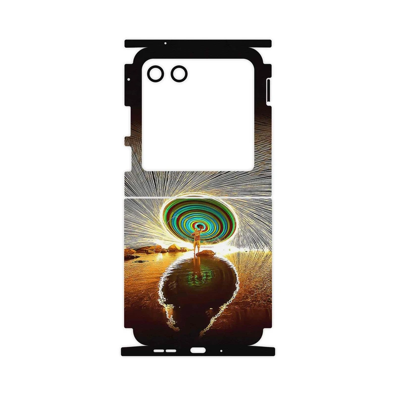 برچسب پوششی ماهوت مدل Night Light Fountain-FullSkin مناسب برای گوشی موبایل موتورولا Razr 40 Ultra
