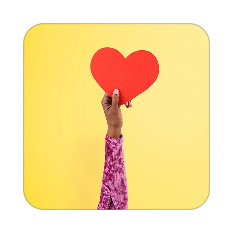 زیر لیوانی کاکتی طرح عاشقانه مدل mp38218