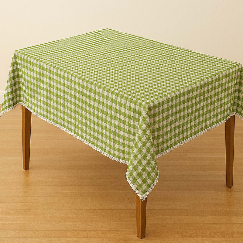 رومیزی پانیذ پود مدل چهارخانه مستطیل سایز 220x140 سانتی‌متر