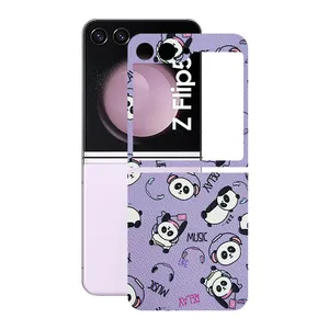 Remax cover sticker Leth model panda design suitable for Samsung Galaxy Z Flip5 mobile phone