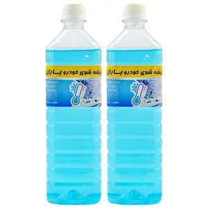 شیشه شوی خوردو باران مدل زمستان حجم یک لیتر بسته 2 عددی