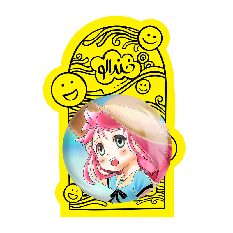 آینه جیبی خندالو طرح آنیا فورجر انیمه اسپای ایکس فمیلی Spy x Family مدل تاشو کد 15555