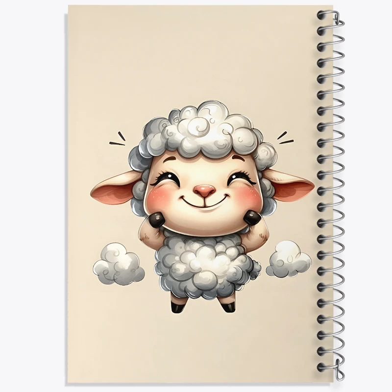 دفتر نقاشی 50 برگ خندالو طرح گوسفند کیوت کد N5502