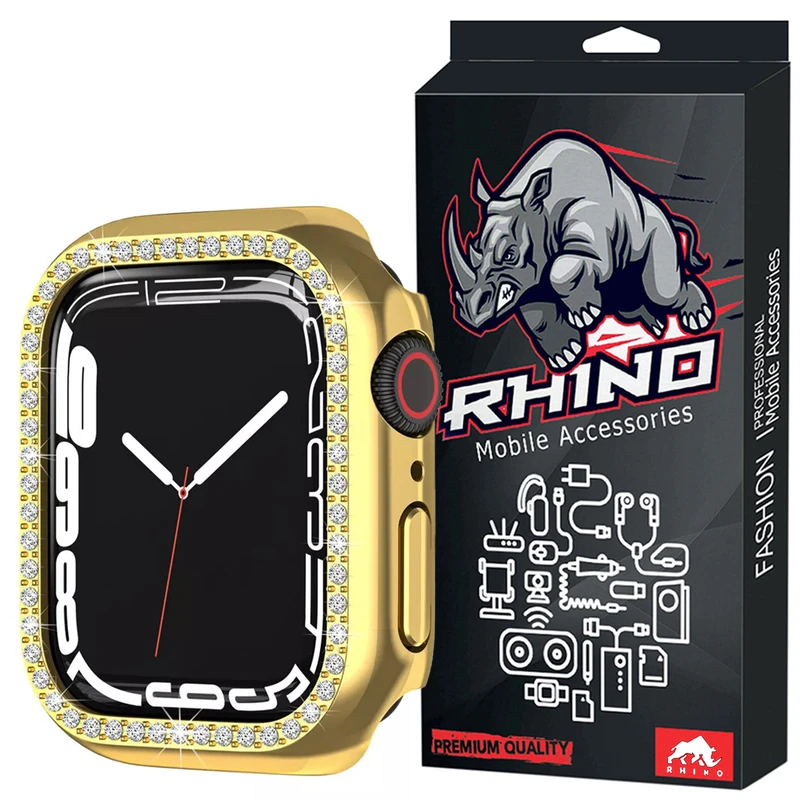 کاور راینو مدل Bumper Shine مناسب برای اپل واچ سری 7/8/9 سایز 45 میلی متری