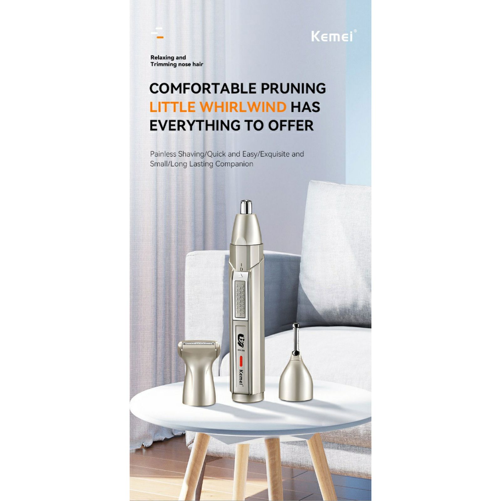 موزن گوش و بینی و خط زن کیمی مدل km-315 -  - 6
