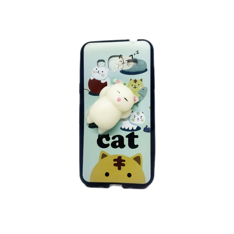 کاور طرح عروسکی مدل Cat مناسب برای گوشی موبایل سامسونگ Galaxy J310 / J3 2016