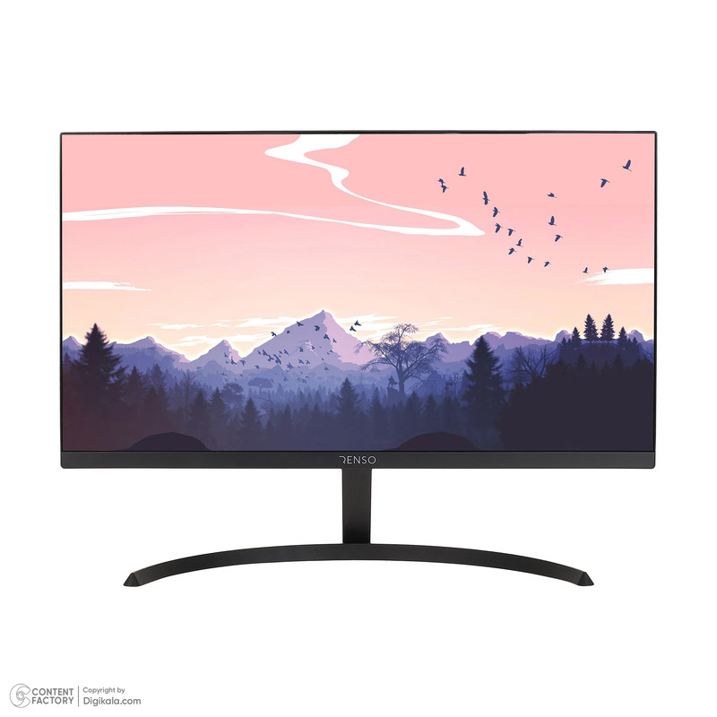 مانیتور رنسو مدل RM-22PRIME سایز 22 اینچ، رزولوشن Full HD، پنل IPS، نرخ بروزرسانی تصویر 100 هرتز، نسبت تصویر 16:9، یک پورت HDMI و یک پورت VGA به همراه ماوس