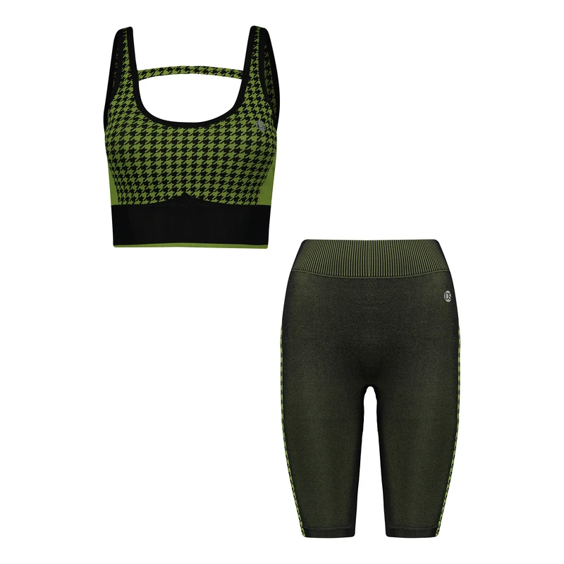 ست نیم تنه و شلوارک ورزشی زنانه دریم اسلیم مدل T549