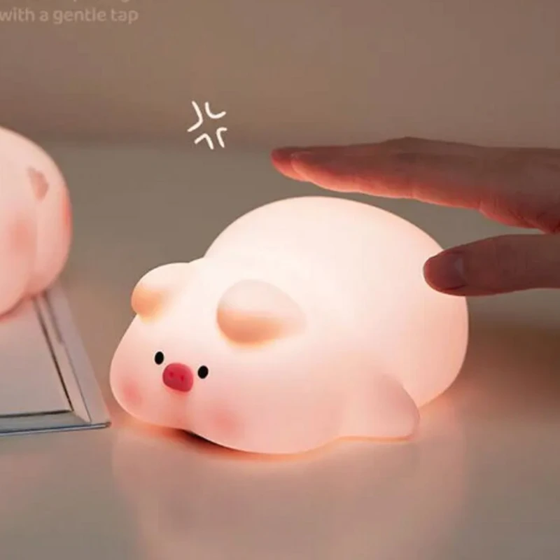 عکس شماره 4 : چراغ خواب کودک مدل خوک خسته