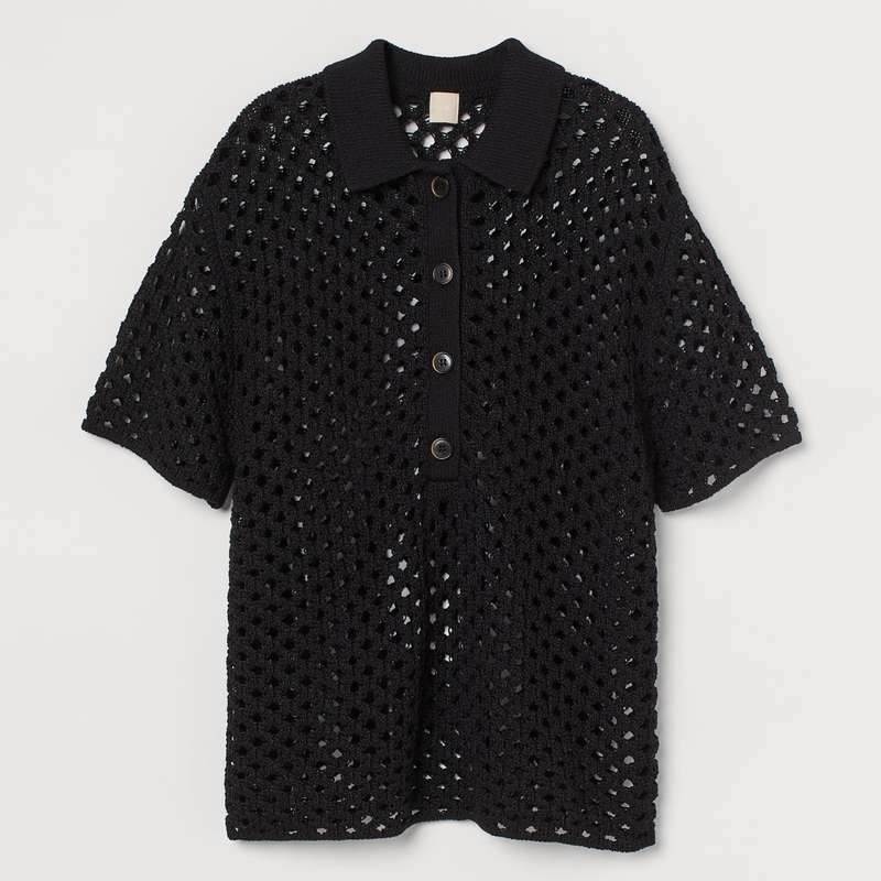 بلوز بافت زنانه اچ اند ام مدل 0993447001