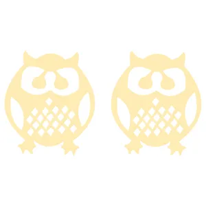 گوشواره طلا 18 عیار زنانه کرابو طرح جغد مدل Kr5142