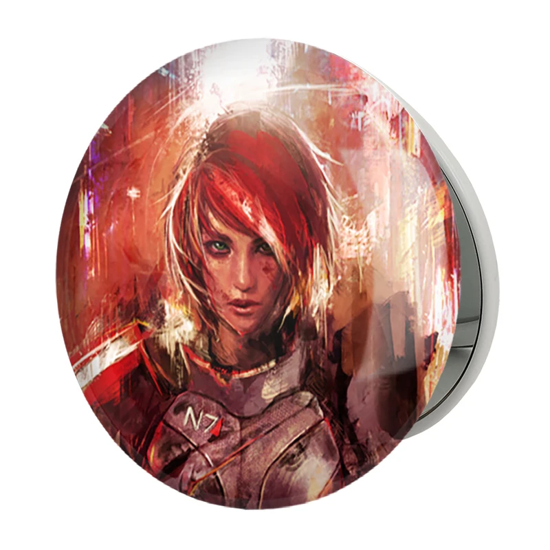 آینه جیبی خندالو طرح بازی مس افکت (Mass Effect) مدل تاشو کد 31556