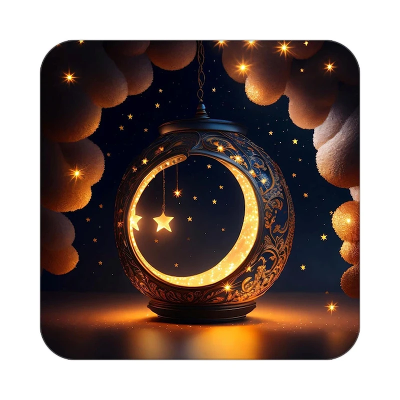 زیر لیوانی کاکتی طرح ماه و ستاره مدل mp52911