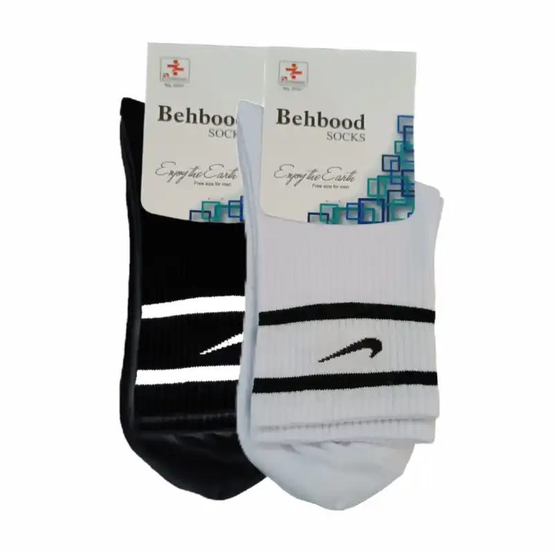 جوراب ورزشی مردانه مدل N1 بسته 2 عددی