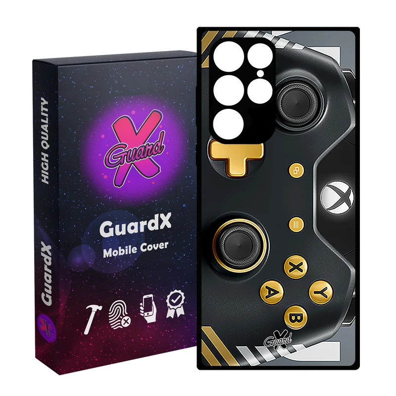 کاور گارد ایکس طرح XBox Conroller مدل Glass10090 مناسب برای گوشی موبایل سامسونگ Galaxy S23 Ultra