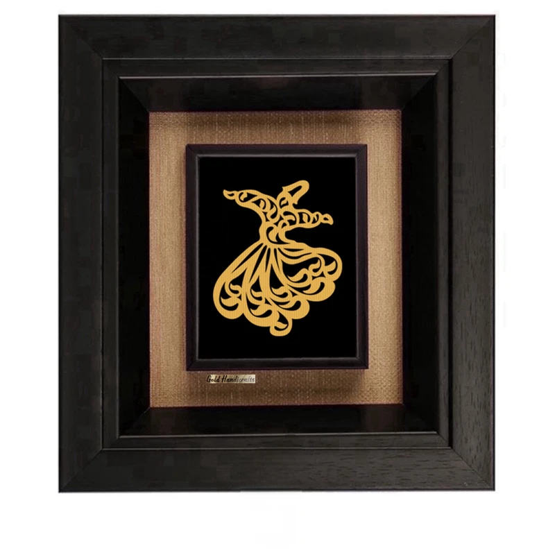 تابلو طلاکوب زرکات طرح رقص سما 5 تاینی مدل F280