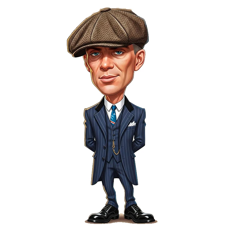 استیکر پارچه و لباس پاد آفرین مدل توماس شلبی کد 3496