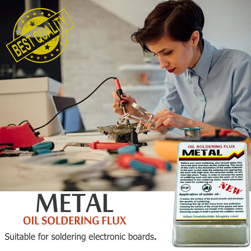 روغن لحیم متال مدل Glass وزن 20 گرم