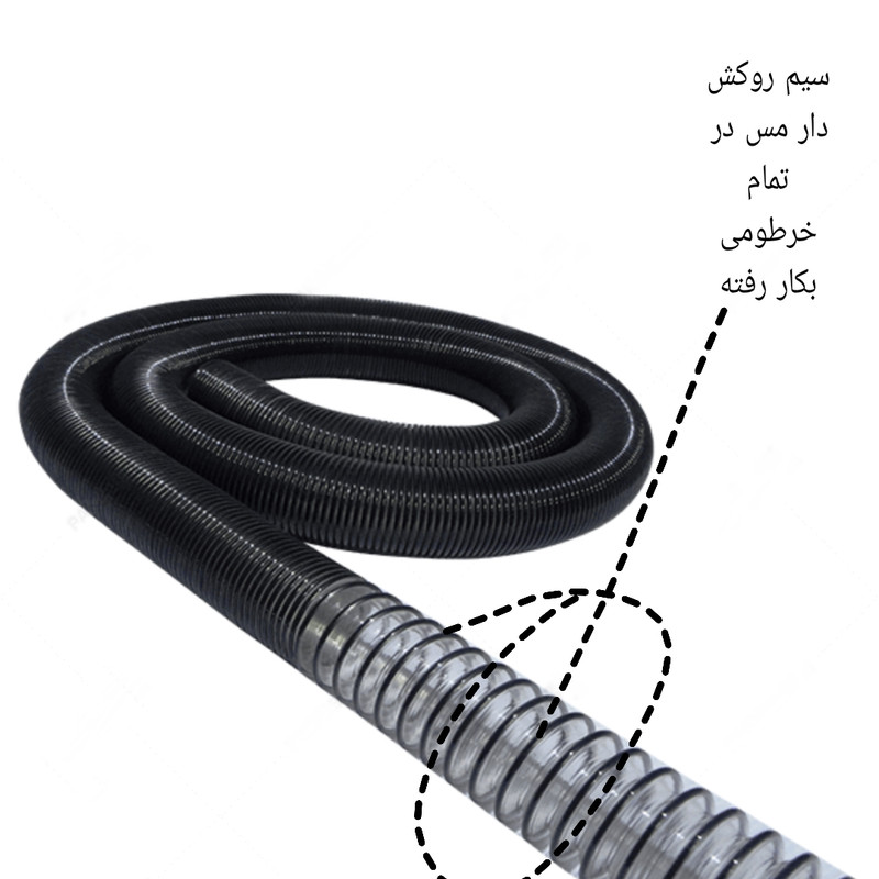 لوله خرطومی جاروبرقی مدل سیم دار کد PVC1 مناسب برای جاروبرقی ال جی