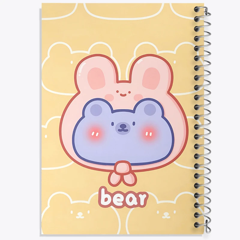 دفتر مشق 50 برگ خندالو طرح خرس و خرگوش کد N3978