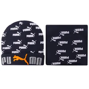 ست کلاه و شال گردن بافتنی بچگانه مدل PJ-107020