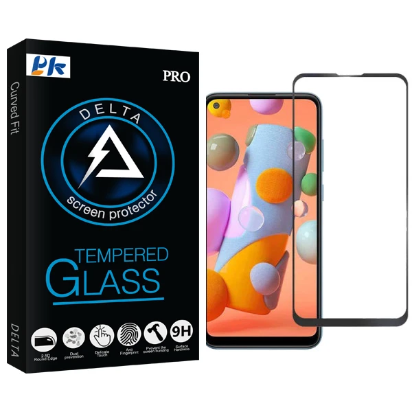 محافظ صفحه نمایش  پی کی مدل Delta Glass مناسب برای گوشی موبایل سامسونگ galaxy a11