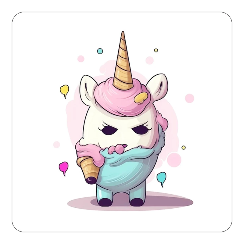 مگنت کاکتی طرح اسب تک شاخ و یونیکورن مدل mp32608