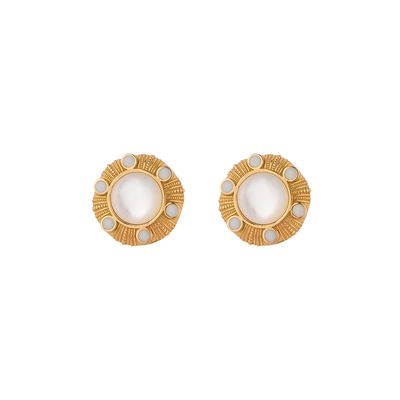 گوشواره میخی طلا 18 عیار زنانه کیا گالری مدل نغمه کد EM462
