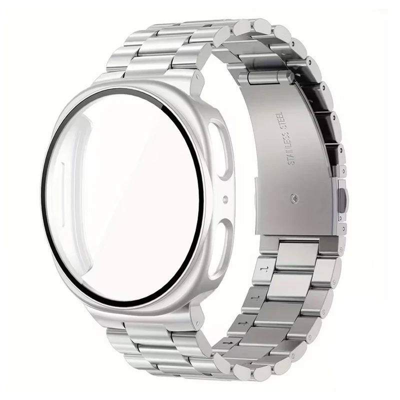 بند آلتیمیت شیلد مدل 3Row GRD NV8 مناسب برای ساعت هوشمند سامسونگ Galaxy Watch 8 40mm به همراه کاور