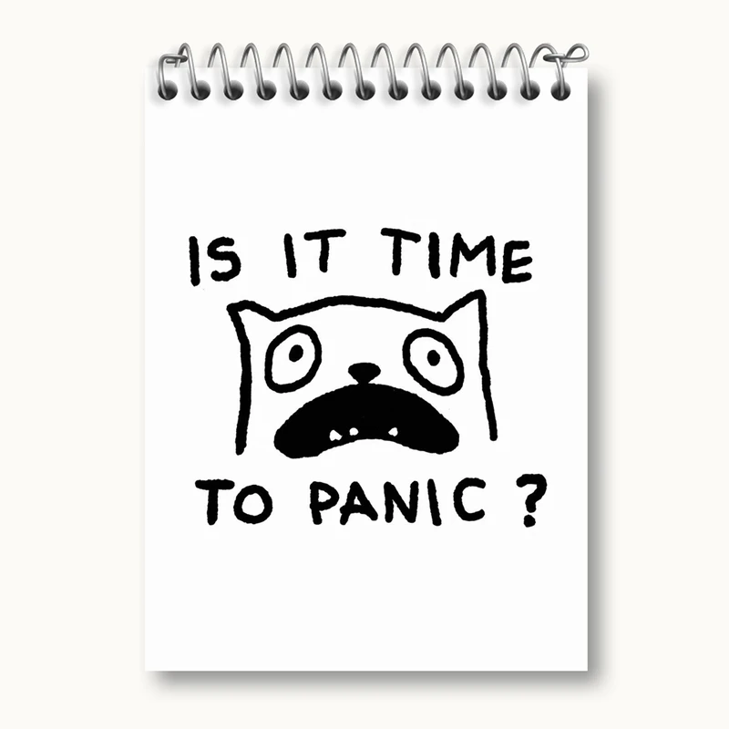 دفتر یادداشت 50 برگ خندالو مدل گربه ترسو کد 29292