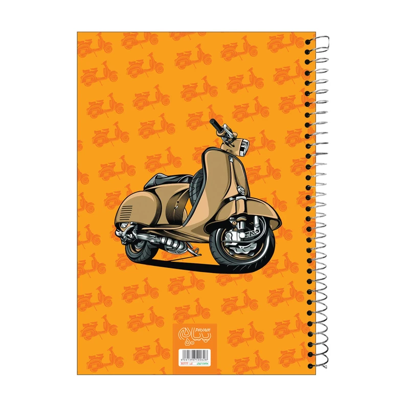 دفتر 50 برگ پیام طرح Vespa کد 50777