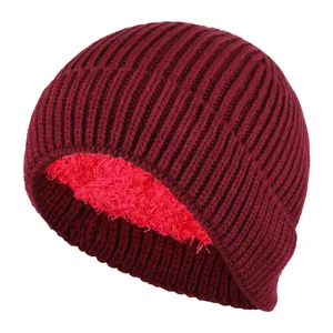 کلاه بافتنی مدل داخل خز سام کد 202