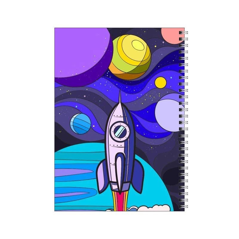 دفتر مشق 50 برگ بامبیلیپ طرح موشک فضاپیما کد 4515341