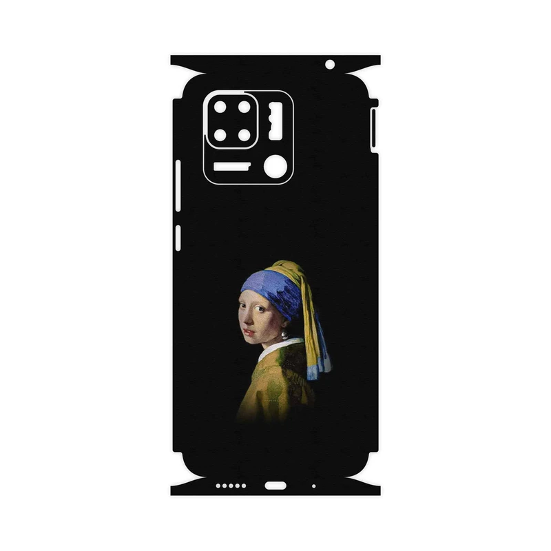 برچسب پوششی ماهوت مدل Girl with a Pearl Earring of Vermeer-FullSkin مناسب برای گوشی موبایل شیائومی Redmi 10 Power