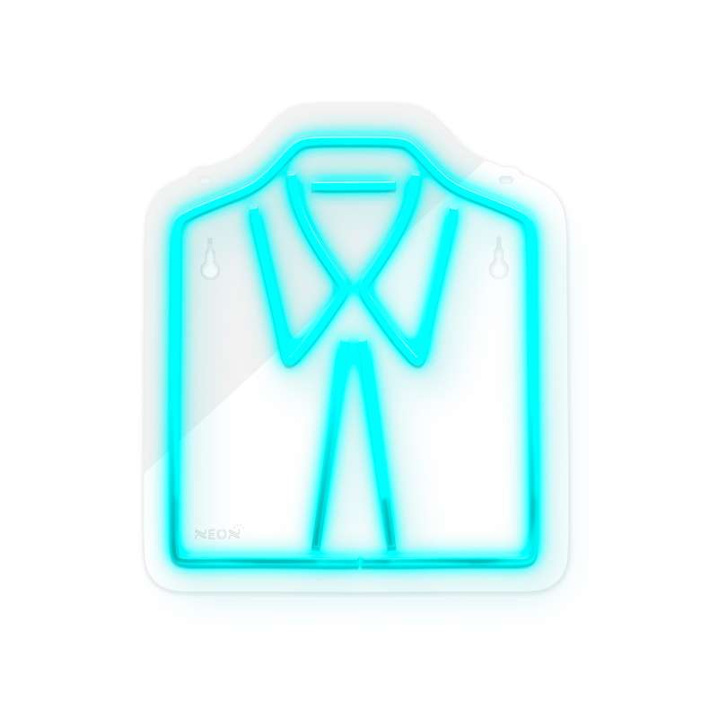 چراغ دیواری نئون دیزاین طرح Men-Clothes_TBL