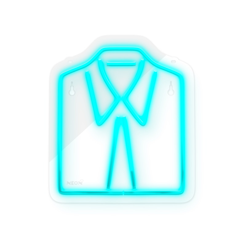 چراغ دیواری نئون دیزاین طرح Men-Clothes_TBL