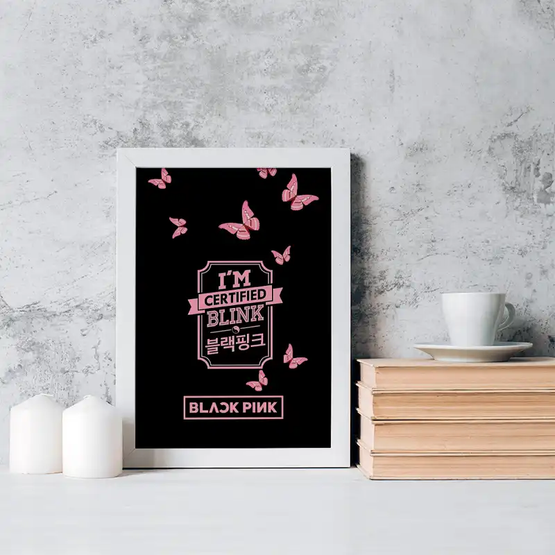 تابلو خندالو مدل گروه بلک پینک کد 16696