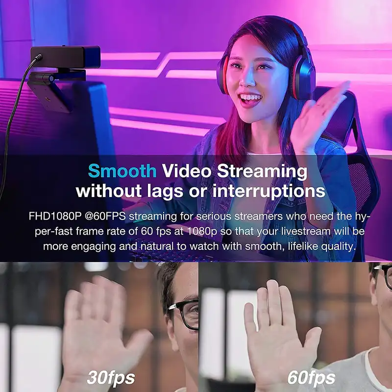 وب کم نوروم مدل 2K QHD 60FPS Video