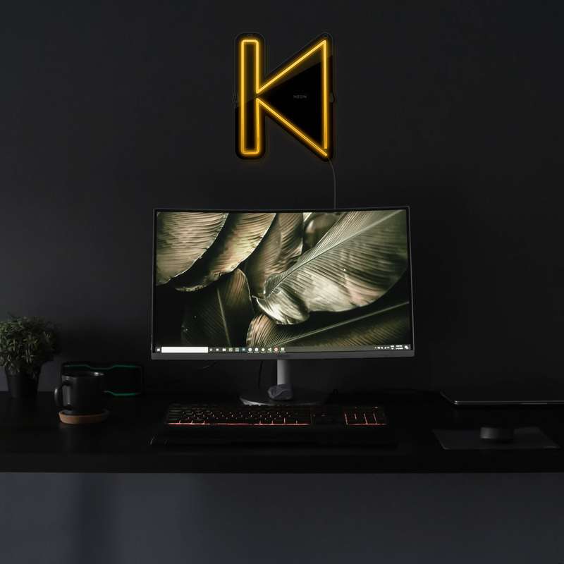 چراغ دیواری نئون دیزاین مدل Perviues-BL_YL