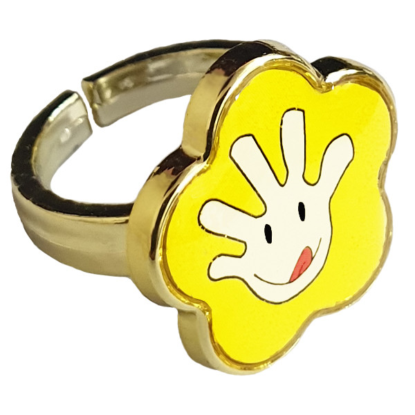 انگشتر دخترانه طرح استیکر کد 045