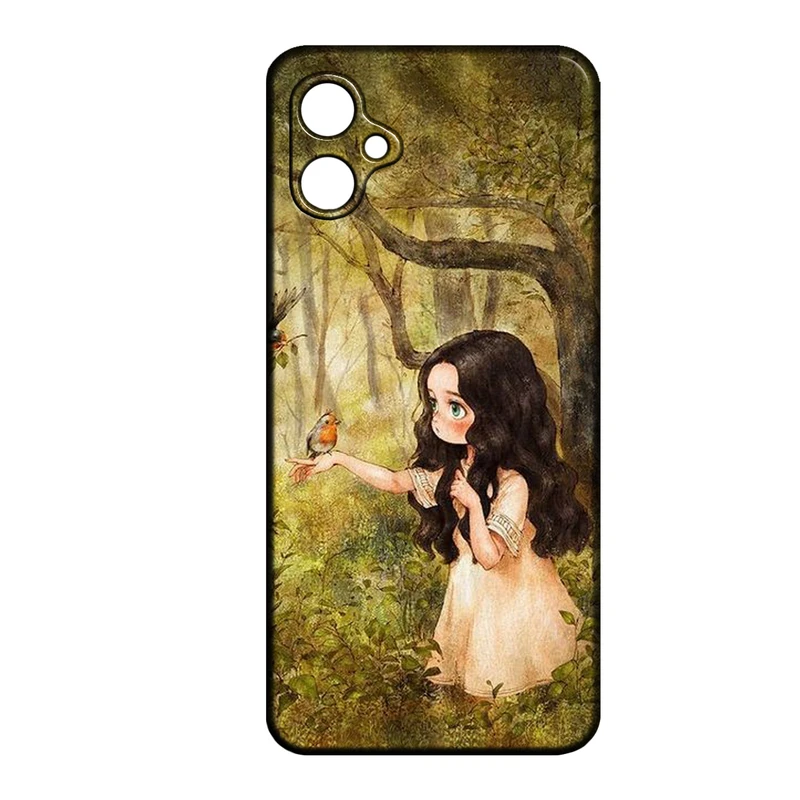 کاور طرح دخترانه کد 231 مناسب برای گوشی موبایل سامسونگ Galaxy A04