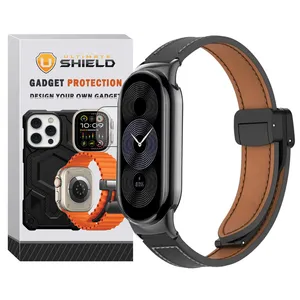 Ultimate Shield Leather MGN strap suitable for Xiaomi Mi Band 10 12mm
