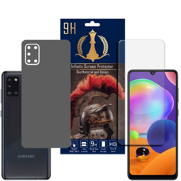 برچسب پوششی اینفینیتی مدل PRO MAX مناسب برای گوشی موبایل سامسونگ Galaxy A31 به همراه محافظ صفحه نمایش