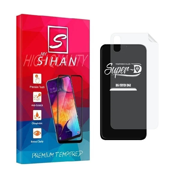 محافظ صفحه نمایش مای سیحان مدل 2SN-Glass مناسب برای گوشی موبایل اپل iPhone X به همراه محافظ پشت گوشی