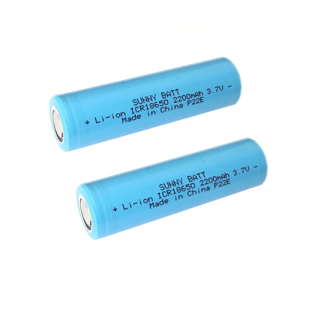 باتری لیتیوم یون قابل شارژ سانی بت کد 4C_18650- p22eظرفیت 2200 میلی آمپرساعت مجموعه 2 عددی