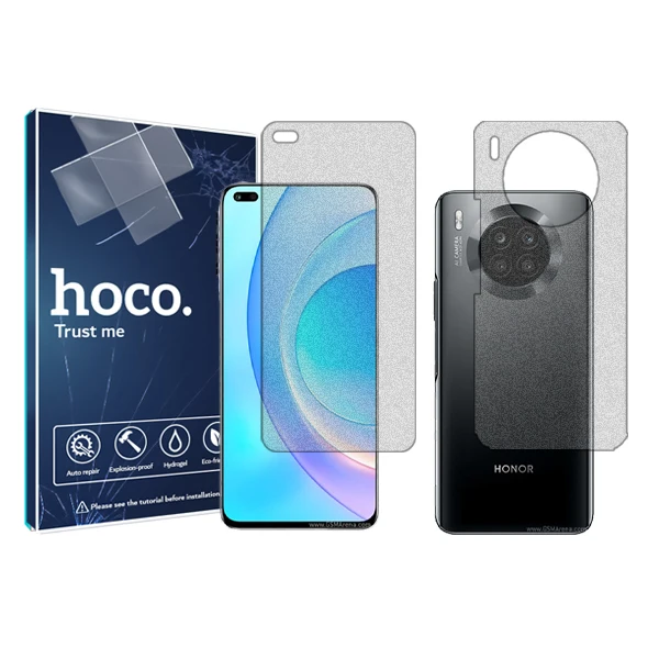 محافظ صفحه نمایش مات هوکو مدل HyMTT مناسب برای گوشی موبایل آنر 50 Lite به همراه محافظ پشت گوشی