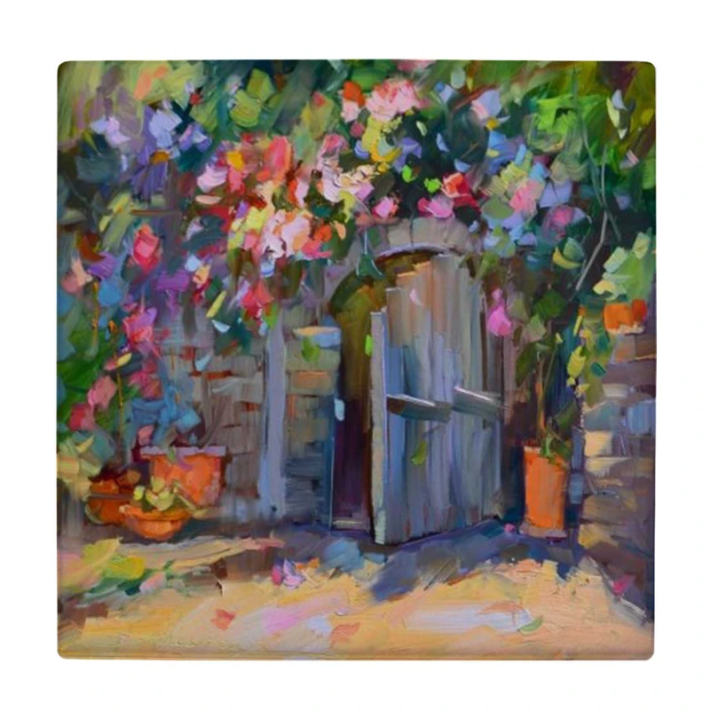  زیر لیوانی طرح نقاشی در باغ قدیمی کد    4072016_2720