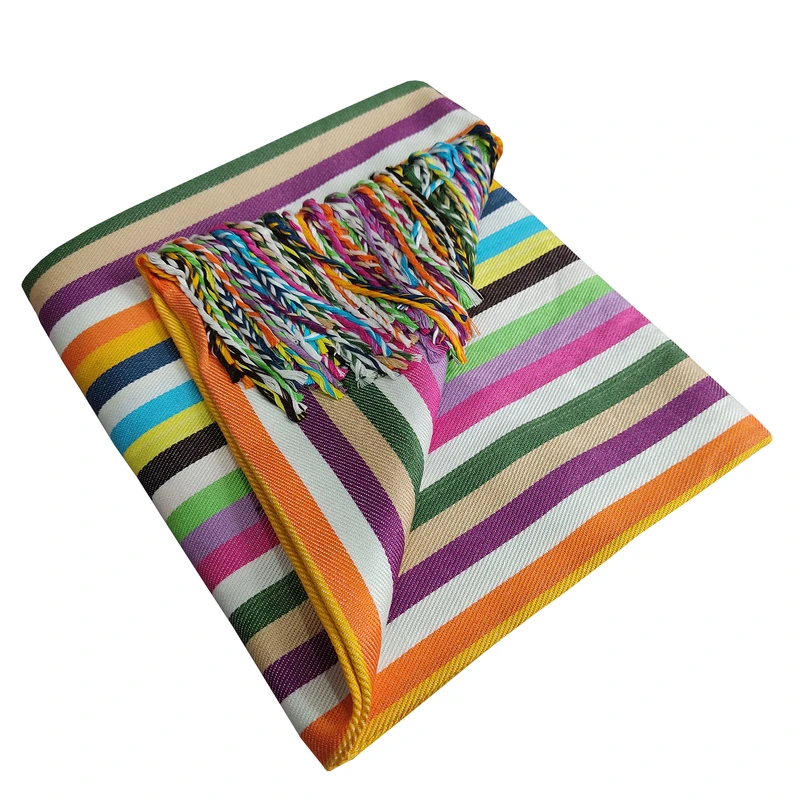 حوله حمام نساجی هنر یزد مدل پاستیل ریشه دار سایز 100x180 سانتی متر